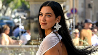 Dua Lipa Wears Delicate Naked Dress To Wedding In France Pics