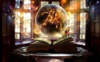 Book Sphere Magic Wallpaper HD Fantasy 4k Image