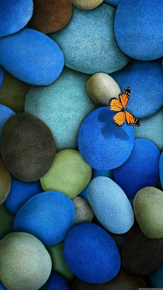 Butterfly Stones Smartphone Wallpaper Samsung Galaxy