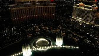 Wallpaper Las Vegas Night Casino Lights Fountains City Photo On