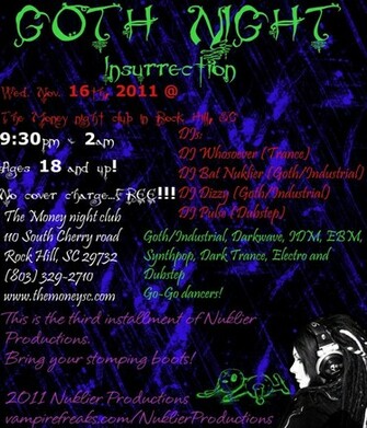 Goth Nite Poster By Sihk Lil Juggalette