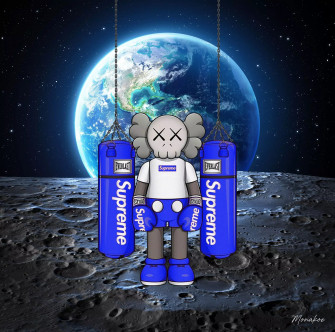 Monakoe Space Kaws X Supreme Mutualart