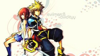 Sora Kairi Mini Wallpaper By Evilmerc8