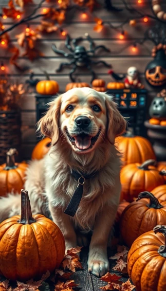 Golden Retriever Wallpaper Halloween