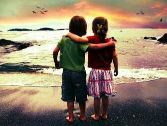 Little Boy And Girl Friends Forever Couple New HD
