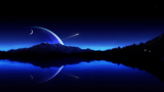 Digital Nature Blue 4k 1440p Resolution HD Wallpaper