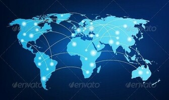 Global Network Wallpaper World Map With