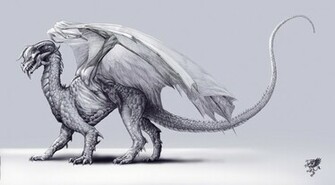 Silver Dragon Desktop Wallpaper