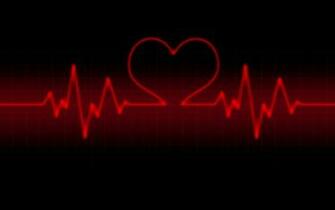 Red Hearts Black Background