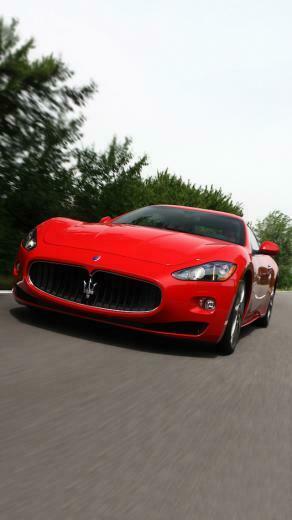 Red Maserati iPhone Wallpaper
