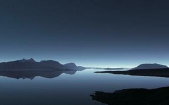 Night Skies Twilight Time Of Day Sea Wallpaper