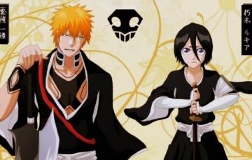 Wallpaper Bleach Kurosaki Ichigo Kuchiki Rukia Image For