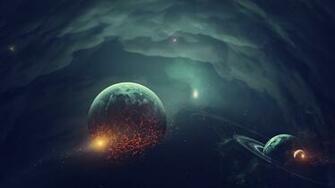 Planet Destruction Space Wallpaper
