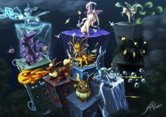 Eeveelutions Comission By Hugo H2p