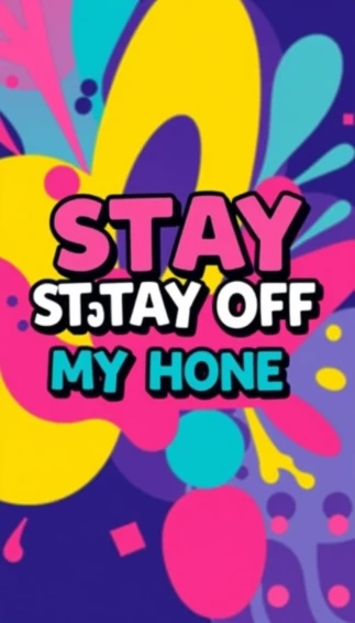 Stay Off My Phone Wallpaper