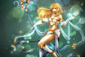 League Of Legends Lol Janna Fanart Girl Stick Belt Jewelry