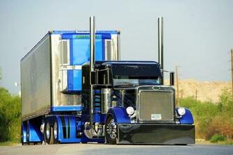 Tractor Trailer Semi Custom Roads Tuning Wallpaper Background