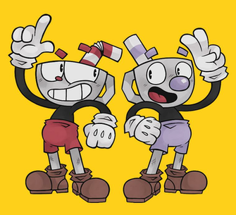 Cuphead And Mugman By Inkedbat