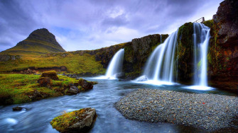 Scenery Waterfall Wallpaper 4k