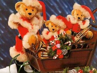 Wallpaper Christmas Teddy Bear