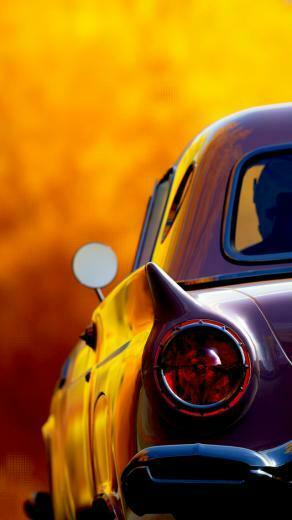 Classic Retro Car Tail Lights iPhone Wallpaper Ipod HD