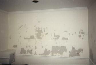 Layer Wallpaper Removal Not Properly Washed And Painted Over