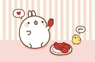 Bunny Drawing Molang Wallpaper Kawaii Stickers Design Illustration