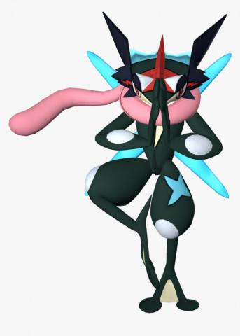 Transparent Ash Clipart Greninja Shiny Png