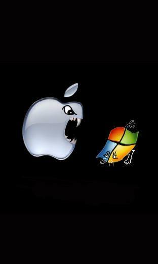 Apple Vs Windows Blackberry Wallpaper Phone HD And