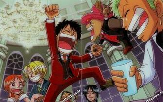 Chibi One Piece Party Wallpaper