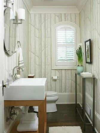 Wallpaper For The Powder Room Inspired