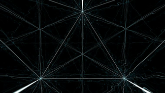 Geometry Black Blue Abstract Cgi Mirror Reflection Wallpaper