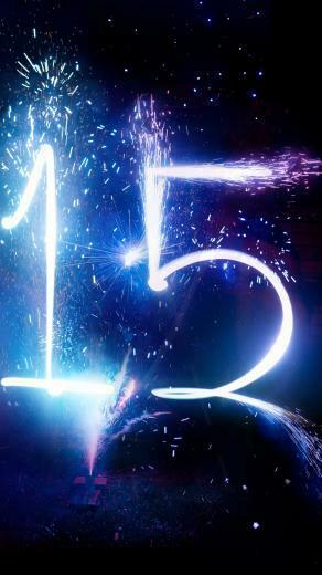 New Year Fireworks iPhone Plus Wallpaper