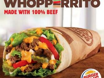 Half Whopper Burrito Whopperito To Terrify America At