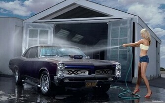 Car Wash Girl Wallpaper Photo Desktop HD