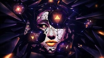 Triforce Surreal Art Wallpaper