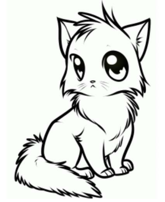 Beautiful Cat Drawings Wallpaper