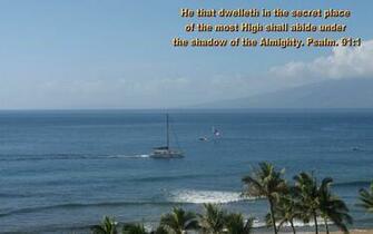 Scenic Wallpaper With Bible Verses