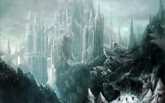 Ice Cave Castle Wallpaper