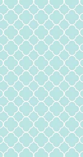 Blue iPhone Girly Wallpaper Quatrefoil