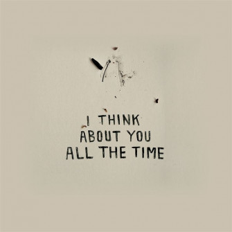 I Think About You Quotes Text Art iPad Air Wallpaper