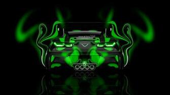 Green Neon HD Wallpaper Design By Tony Kokhan El