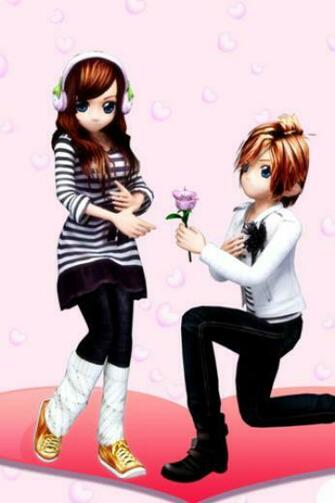Couple Mobile iPhone HD Wallpaper