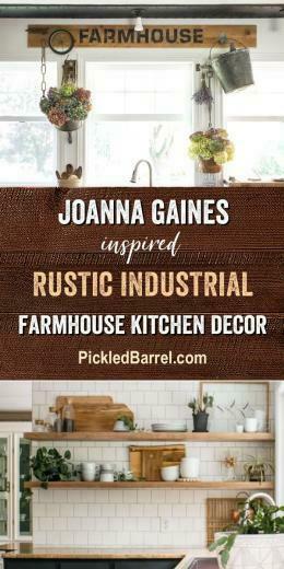 Joanna Gaines Inspired Rustic Industrial Farmhouse Kitchen Decor