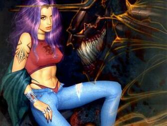 Modern Witch Angelina In Dream Wallpaper