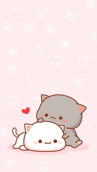 Kawaii Anime Cat Wallpaper