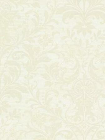 Cream Faded Vintage Damask Wallpaper Traditional