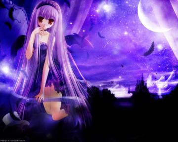 Purple Anime Girl