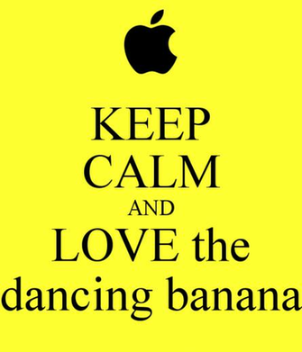 Keep Calm And Love The Dancing Banana Carry On Image
