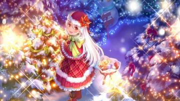 Christmas Anime Girl Wallpaper